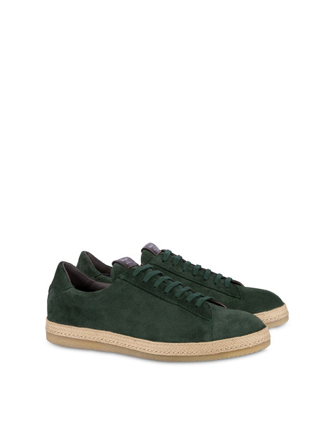 Santa Monica Split Leather Sneakers Green