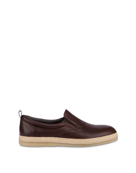 Santa Monica Goatskin Slip On Dark Brown