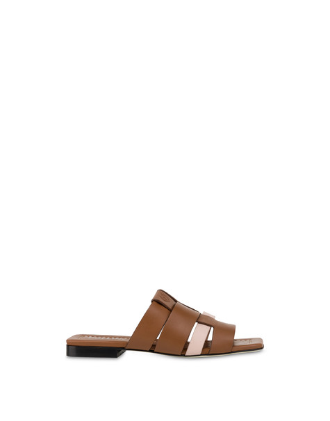 Overlay Calfskin Mules Rodeo/desert