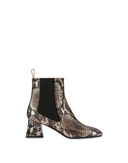 Stiefeletten mit laminiertem Python-Druck Like A Pyramid Photo 1