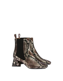 Stiefeletten mit laminiertem Python-Druck Like A Pyramid Photo 2