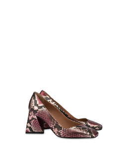 Like A Pyramid laminated python print pumps Photo 2