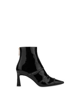 Metal Stripes patent leather ankle boots Photo 1