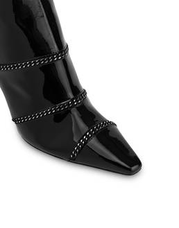 Metal Stripes patent leather ankle boots Photo 4