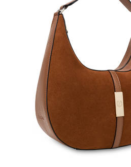 Essence crust leather micro hobo bag Photo 5