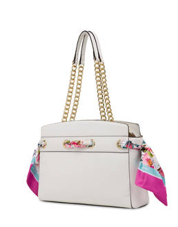 Flower Garden shoulder bag with scarf Photo 3