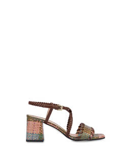 Italian Savoir Faire sandals with weave print Photo 1