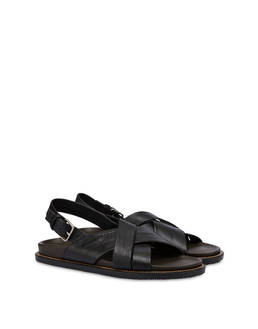 Natural Feeling calfskin crossed sandals Photo 2