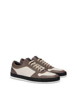 Foxing canvas and calfskin sneakers Photo 2