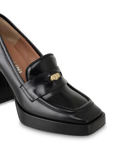 Mocassini con tacco in vitello Loafer Penny Photo 4