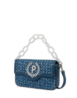 Candy denim bag with sequins and oversized chain Photo 2