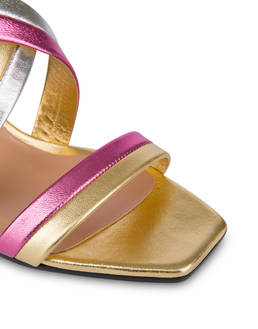 Rainbow patent nappa leather sandals Photo 4