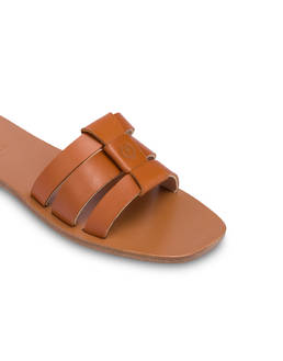 Sahara cowhide flat sandals Photo 4