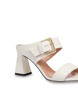 Ethos sandals in tumbled calfskin with buckle Photo 4