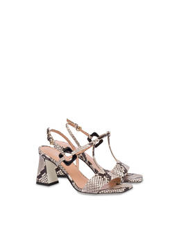 Between The Lines sandals in python-print calfskin Photo 2