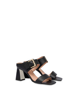 Ethos sandals in tumbled calfskin with buckle Photo 2