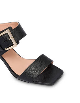Ethos sandals in tumbled calfskin with buckle Photo 4