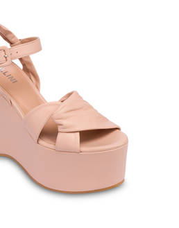 Oasis Nappa leather wedge sandals Photo 4