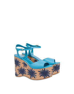 Desert Rose embroidered wedge sandals Photo 2