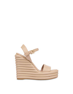 Up Nappa leather wedge sandals Photo 1