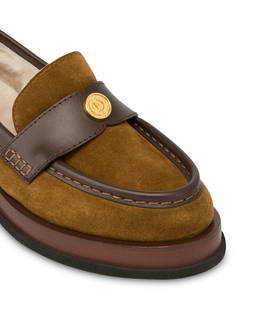 Code leather and calfskin moccasins Photo 4