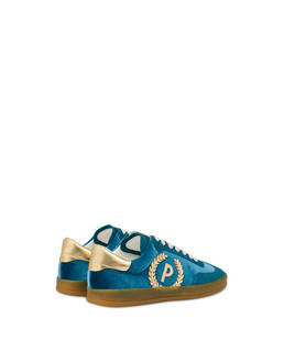 Venus faux velvet sneakers with metallic details Photo 3