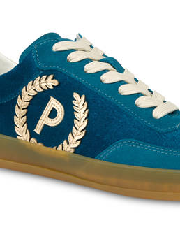 Venus faux velvet sneakers with metallic details Photo 4