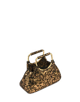 Armour gold effect suede clutch bag Photo 4