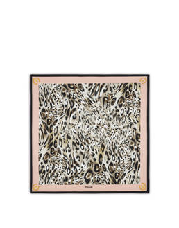 Silk scarf with animal print Photo 2