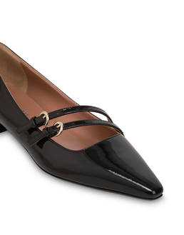 Bi-buckle patent ballerina flats Photo 4