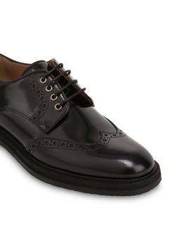 Mannish abraided calfskin derbies Photo 4