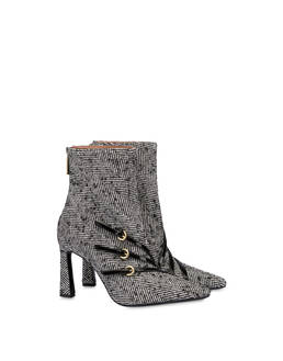 Bi-buckle herringbone fabric boots Photo 2