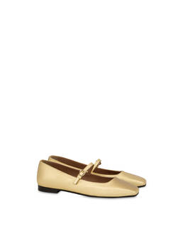 Nina metallic Nappa leather ballet flats Photo 2