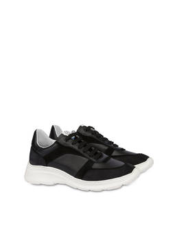 Roomy sneakers in calfskin, nubuck and split leather Photo 2