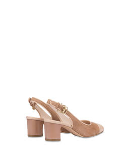 Outline suede and Nappa slingback Photo 3