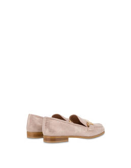 Pollini Flexy Metallic Suede Loafers Photo 3