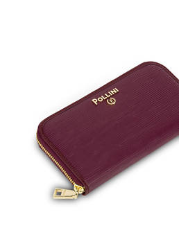 Zip-around wallet with hand-grained leather effect Photo 4