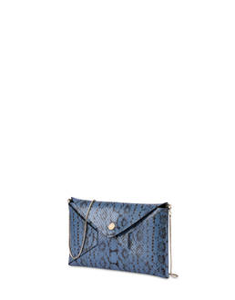 Mail clutch bag in python-print calfskin Photo 2