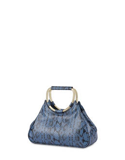 Armour python-print calfskin clutch Photo 2