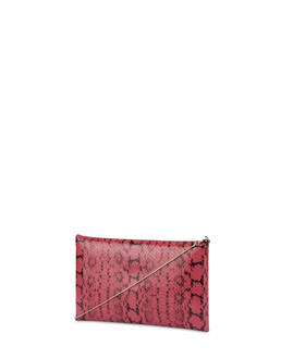 Mail clutch bag in python-print calfskin Photo 3