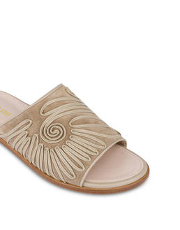 Prestige split leather slider sandals Photo 4